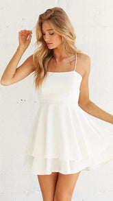 White Slip Mini Dress
