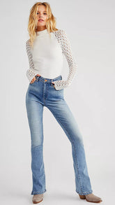 Light Blue Denim Skinny Jeans