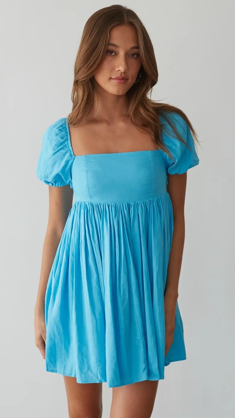 Royal Blue Square Neckline Mini Dress – Groovy Mimi Royal Blue Square Neckline Mini Dress – Groovy Mimi