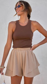 Chocolate Knit Tank Top