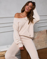 Sand Cotten Blend Sweatshirt