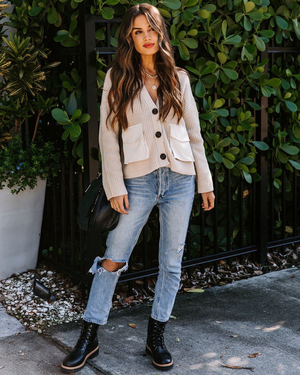 Fulsome Pocketed Button Front Cardigan