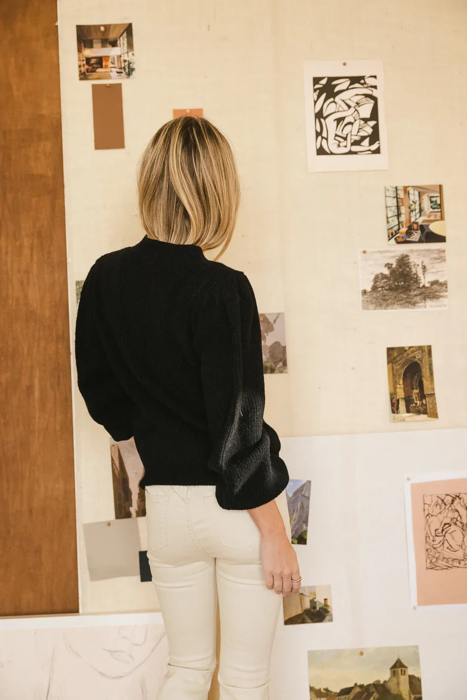 Amber Knit Sweater in Black