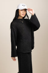 Charlotte Knit Sweater in Black