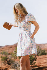 Kayra Floral Dress in Pink