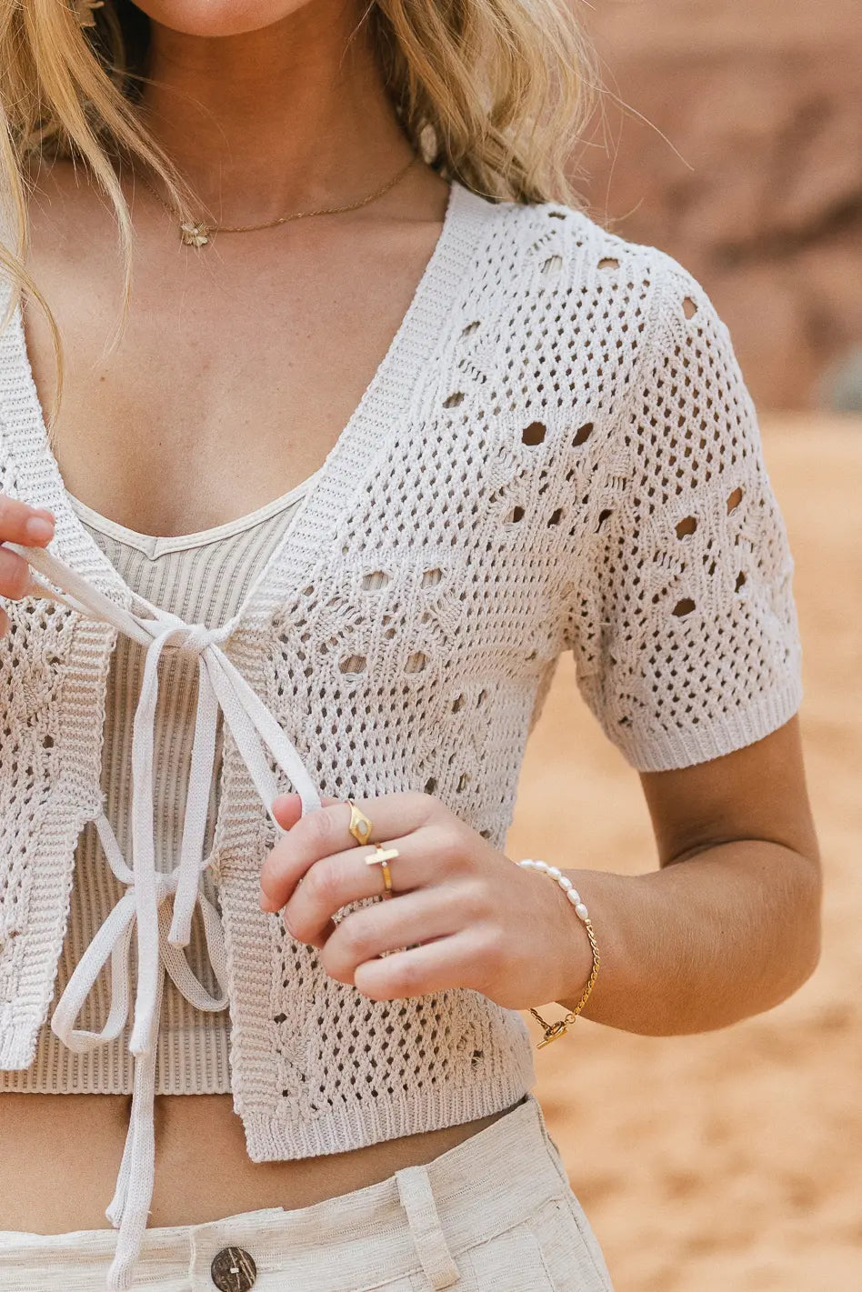 Leonie Crochet Cardigan