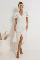 Rowan Lace Dress in White