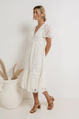Rowan Lace Dress in White