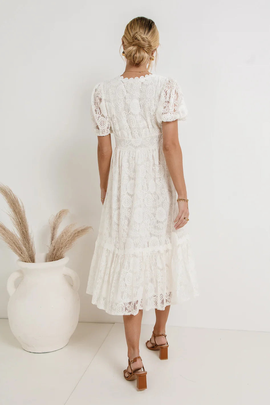 Rowan Lace Dress in White
