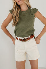 Lexi Sweater Top in Sage