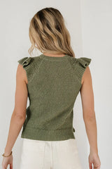 Lexi Sweater Top in Sage