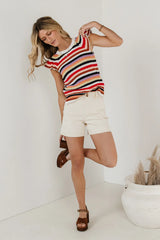 Lexi Sweater Top in Striped