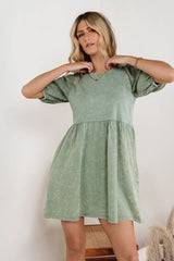 Andra Mini Dress in Sage