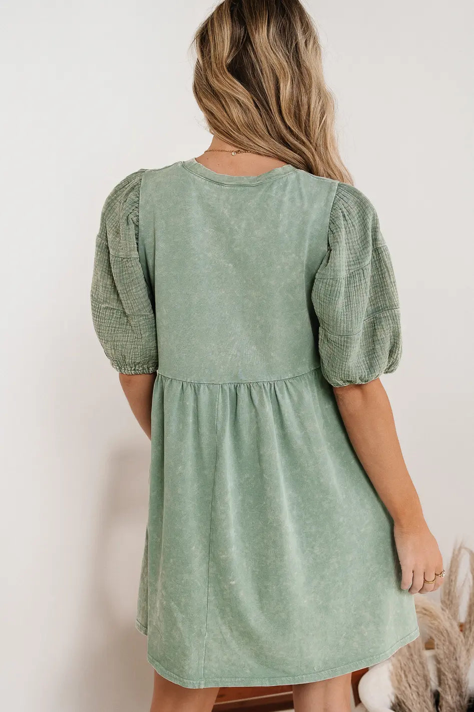 Andra Mini Dress in Sage