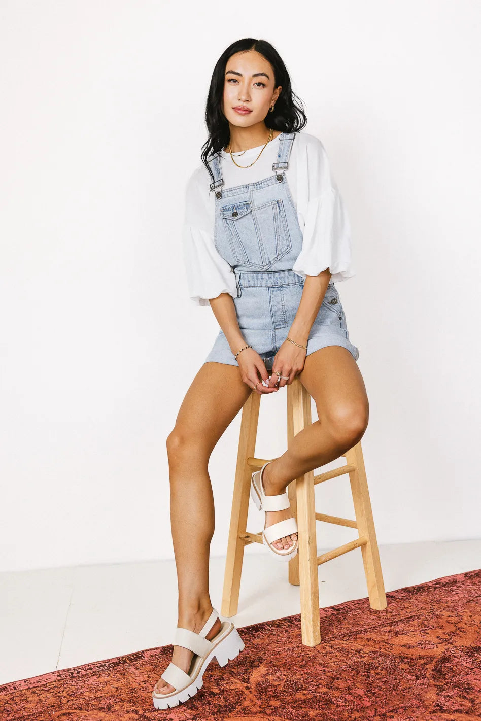 Reagan Denim Shortalls