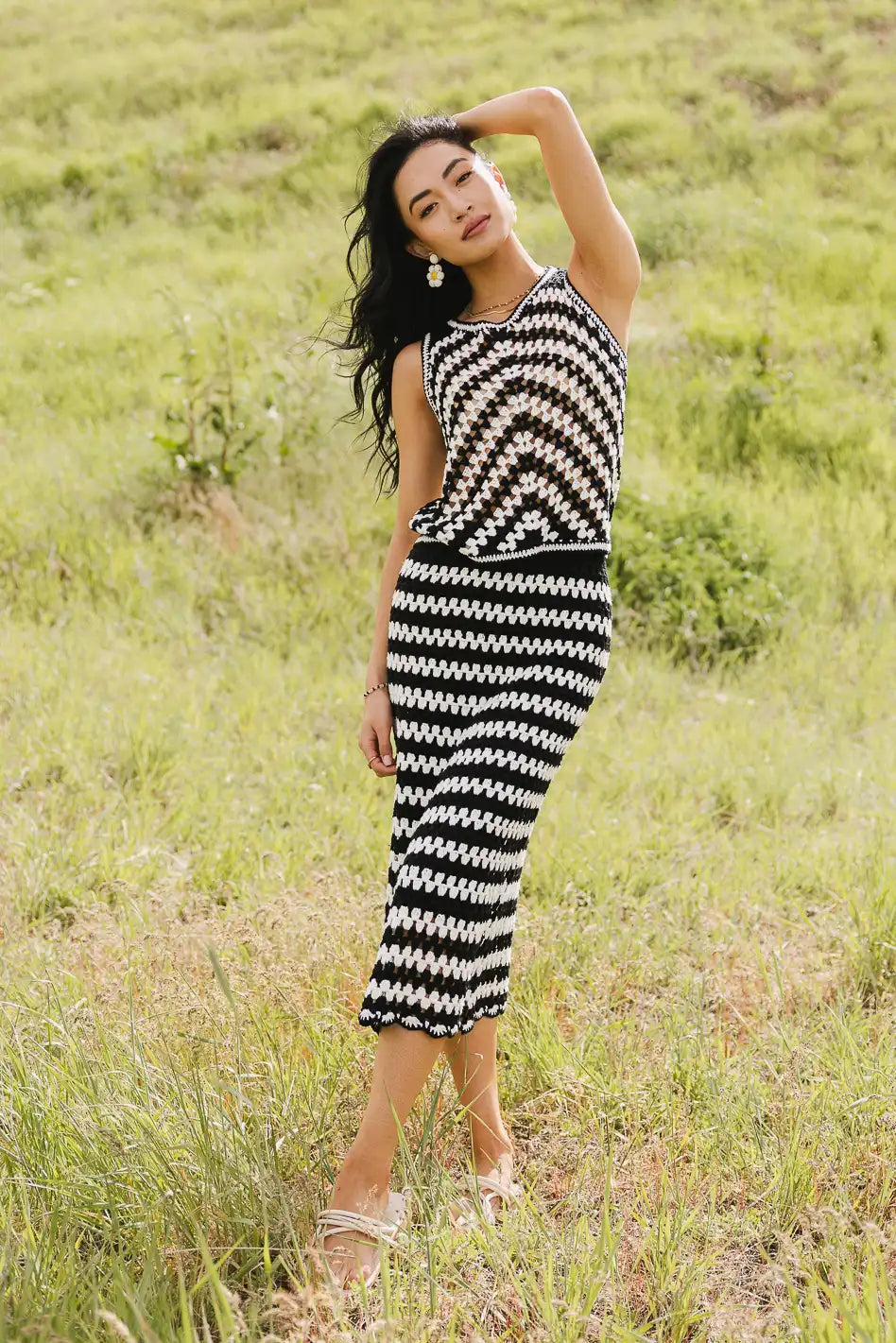 Nori Crocheted Sweater Vest