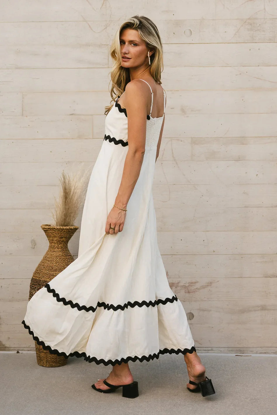 White Slip Midi Dress