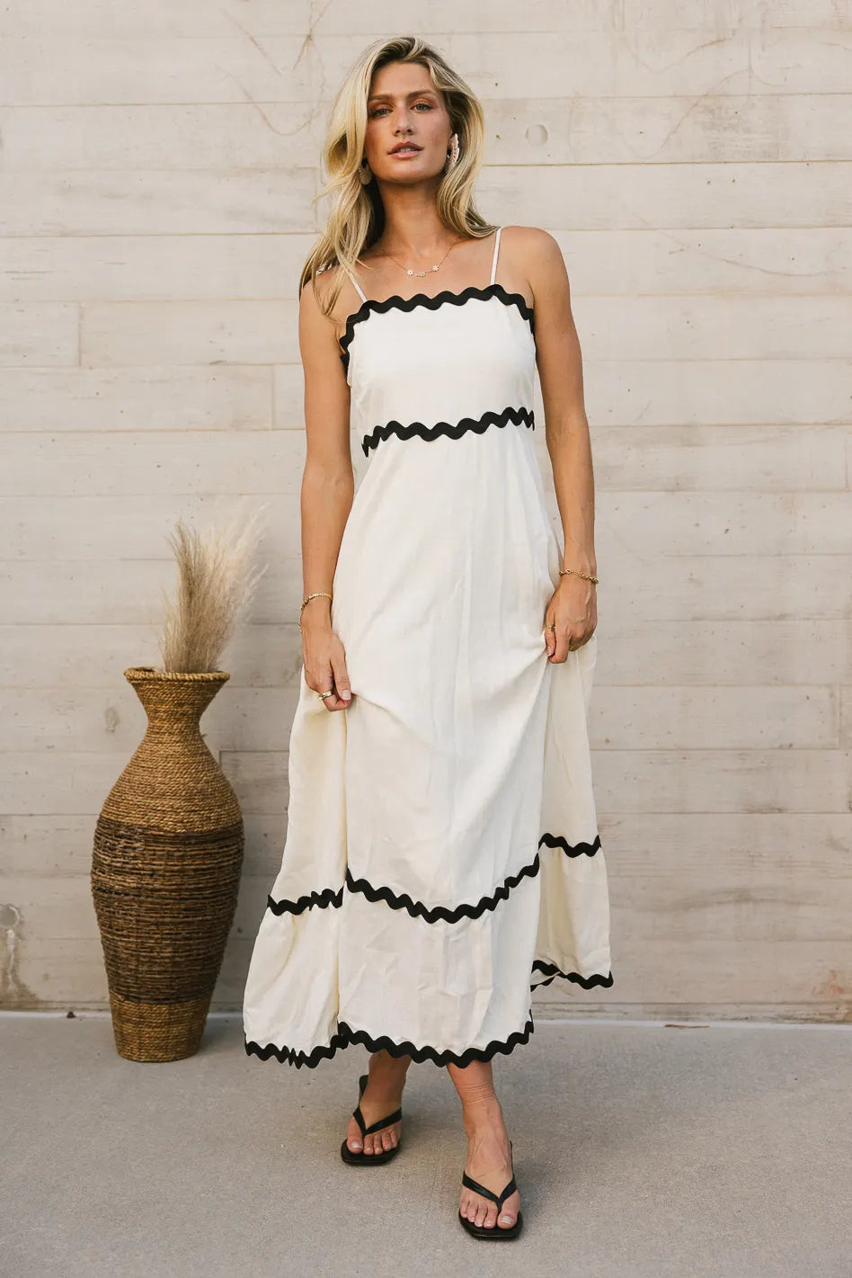 White Slip Midi Dress