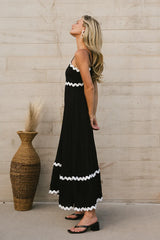 Black Slip Midi Dress