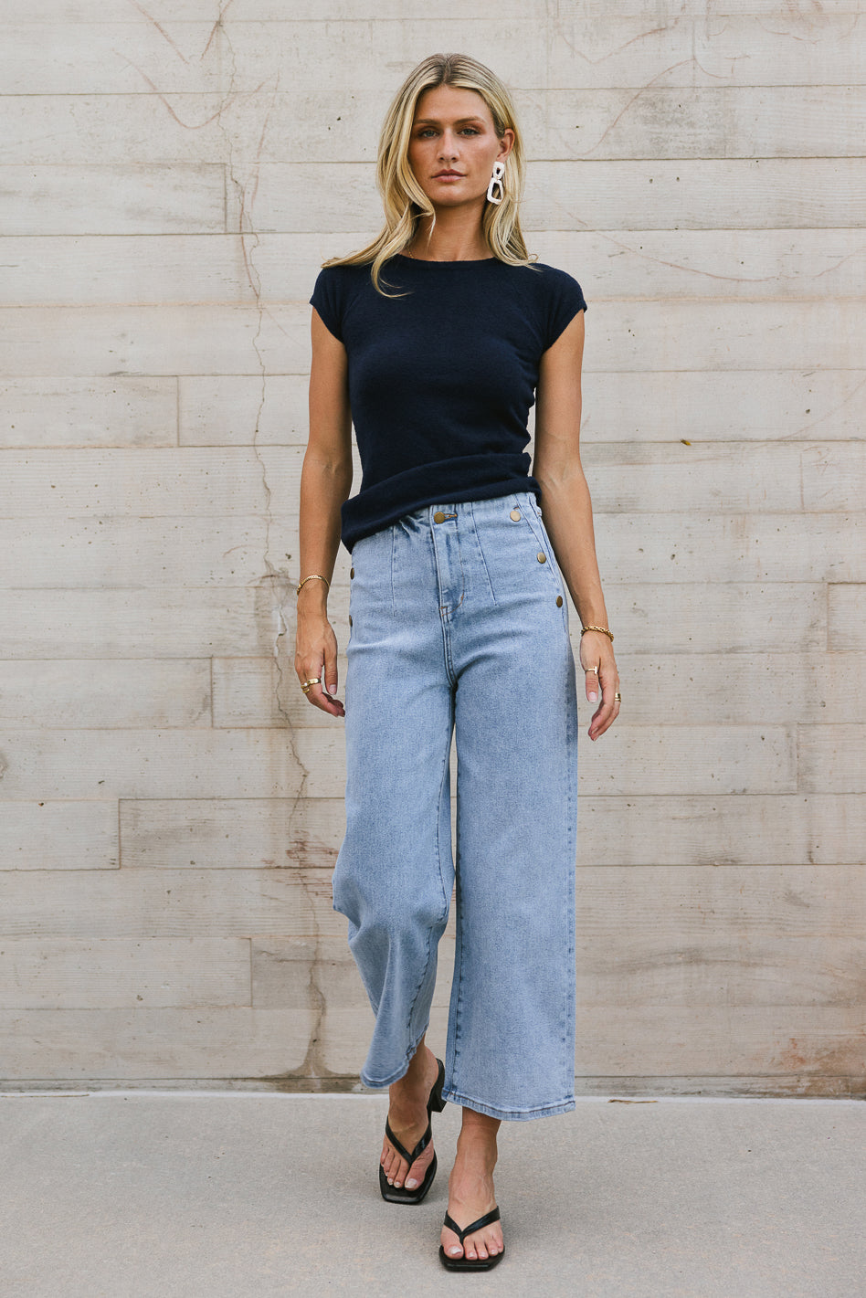 Ulyssa Sweater Top in Indigo