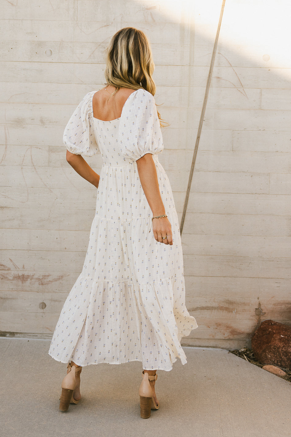 Landrie Ditsy Floral Dress in Blue