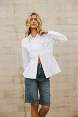 Valerie Corseted Button Up