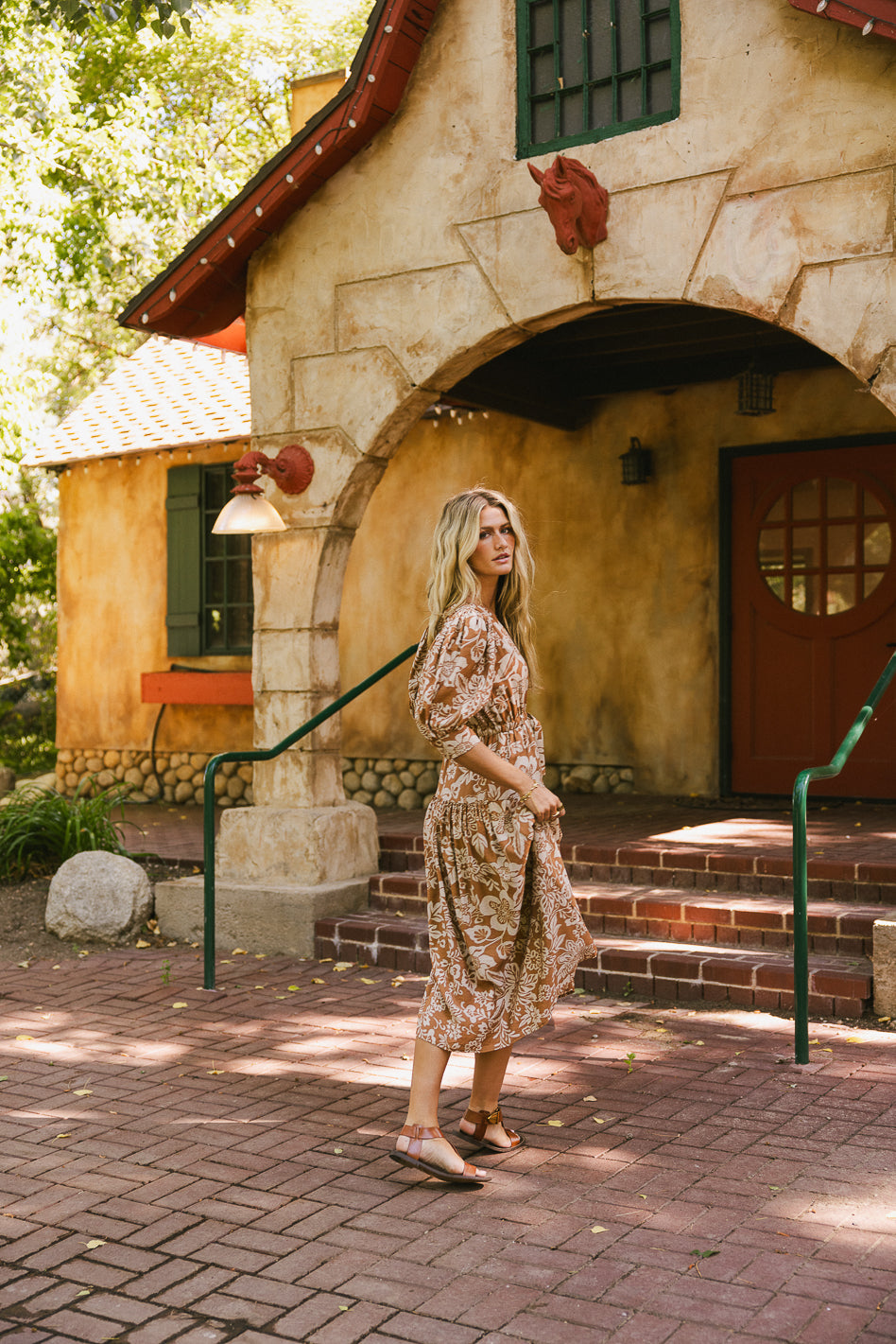 Raina Floral Midi Dress