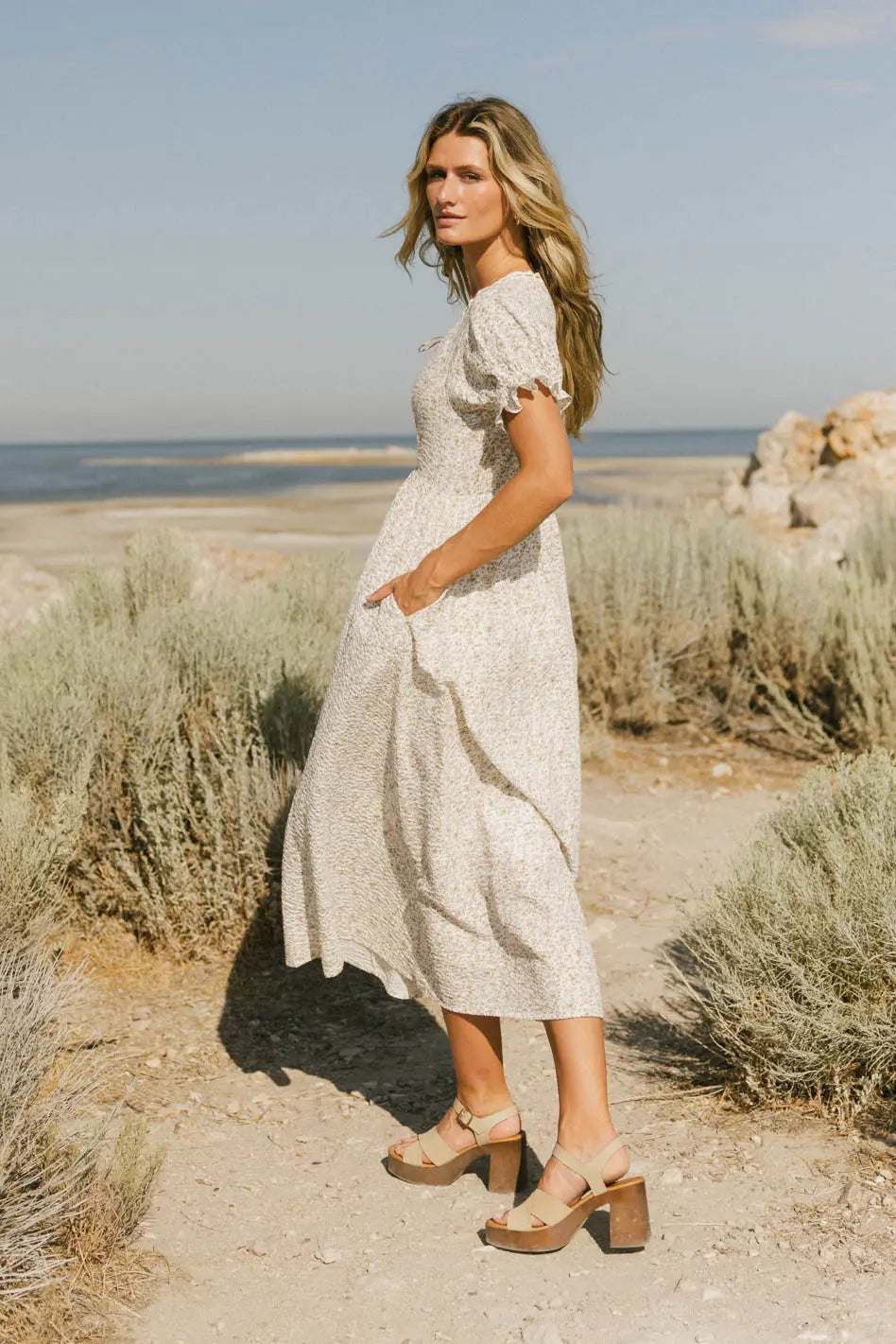 Metzli Ribbon Trim Maxi Dress