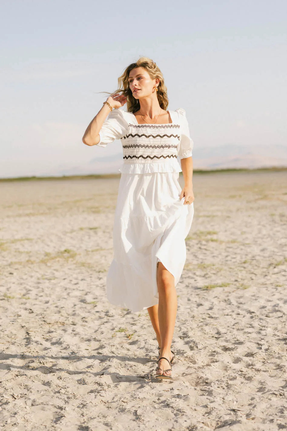 Sinead Smocked Back Midi Dress