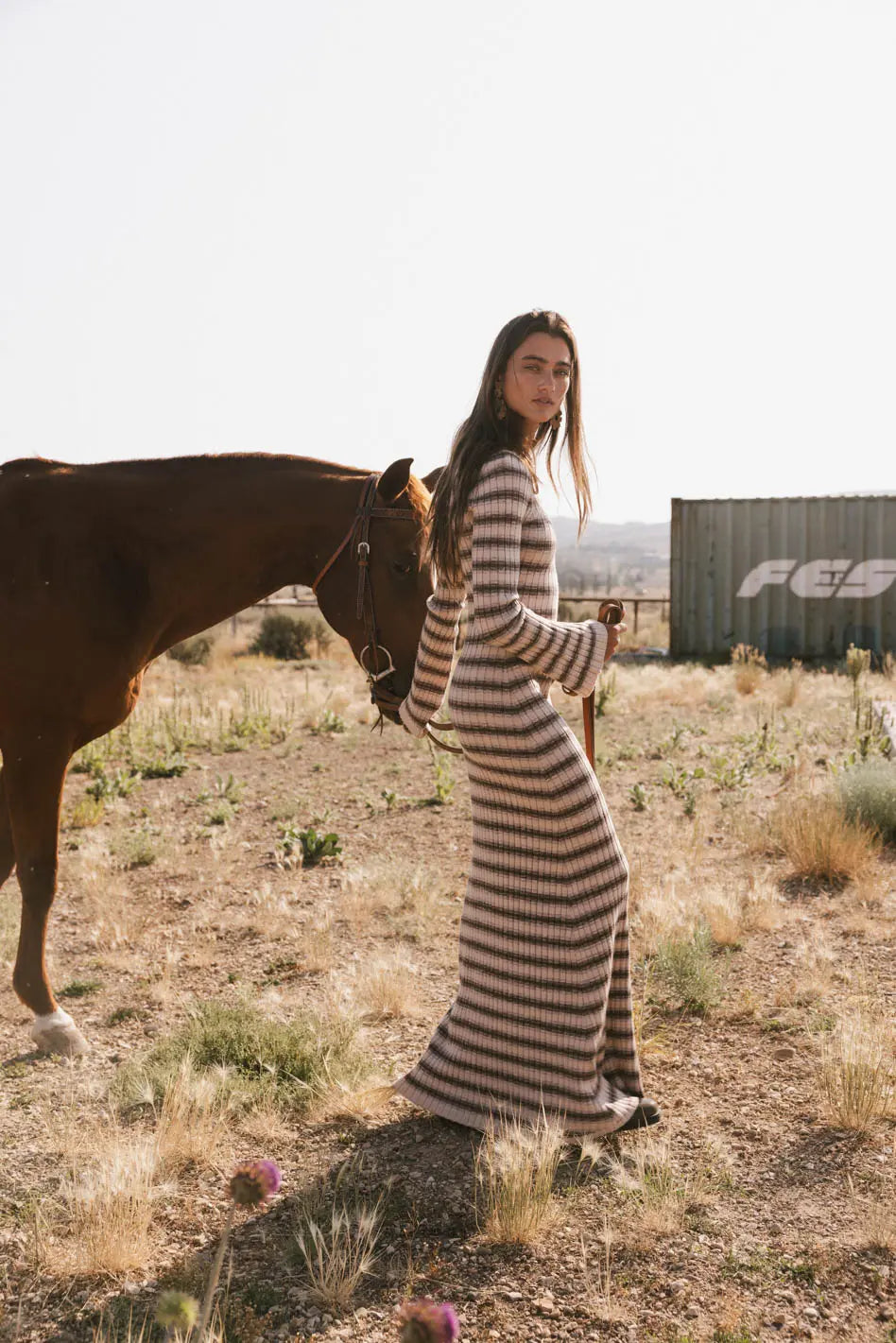 Torrey Striped Maxi Dress