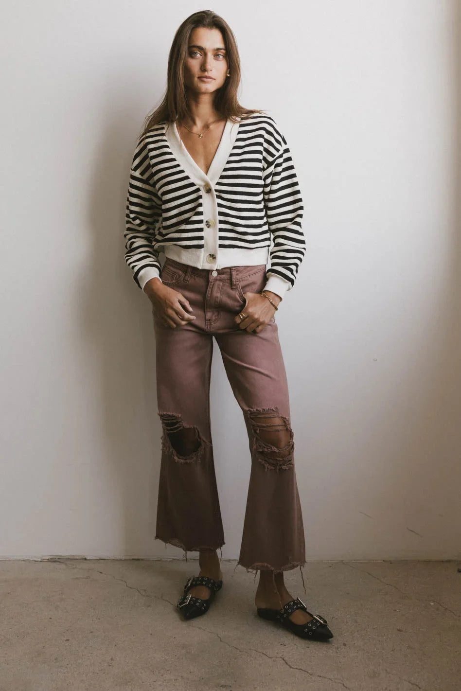 Osaia Striped Cardigan