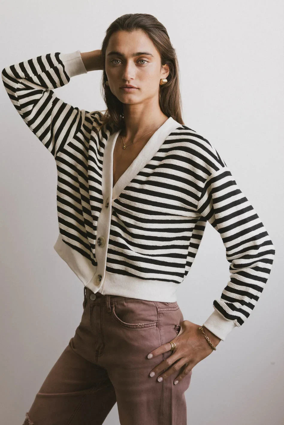 Osaia Striped Cardigan