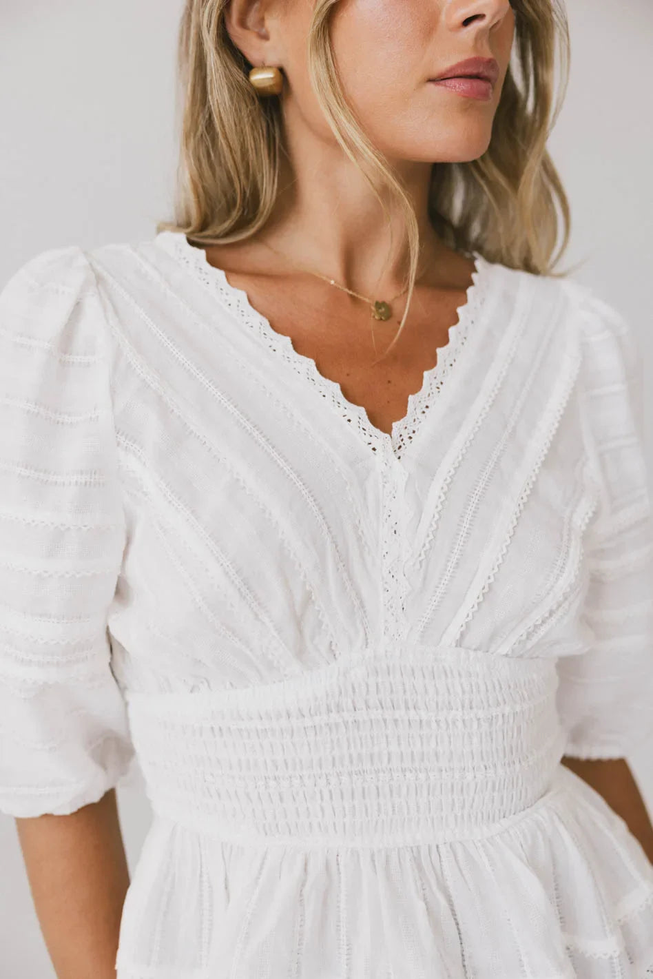 Nika Lace Ruffle Blouse