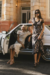 Beatriz Lace Trim Maxi Dress