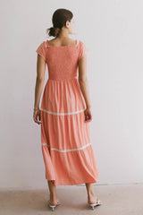 Joy Lace Trim Maxi Dress