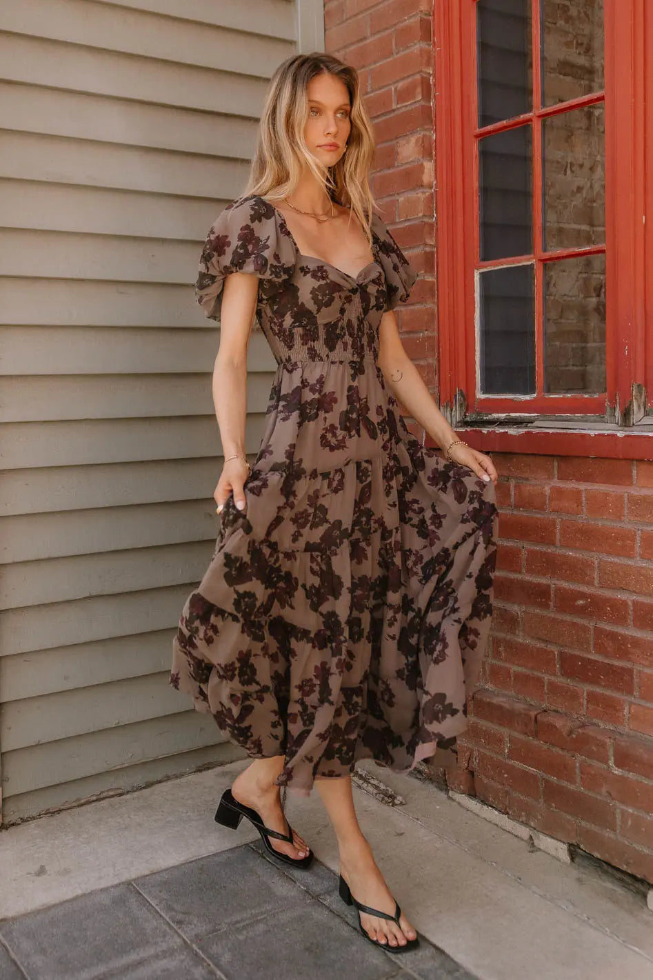 Robbie Floral Midi Dress