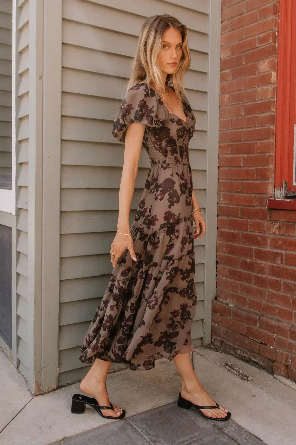 Robbie Floral Midi Dress