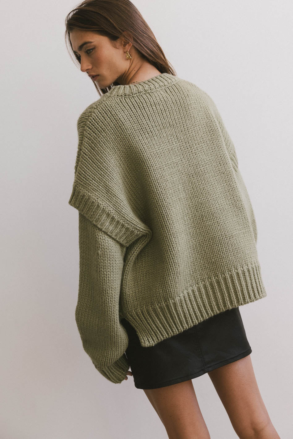 Josie Knit Sweater in Sage