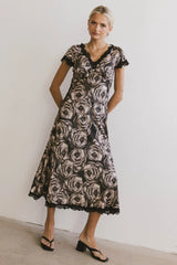 Beatriz Lace Trim Maxi Dress