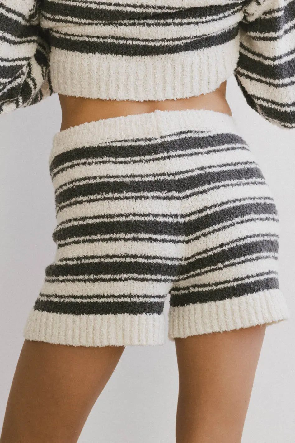 Kamryn Striped Knit Shorts