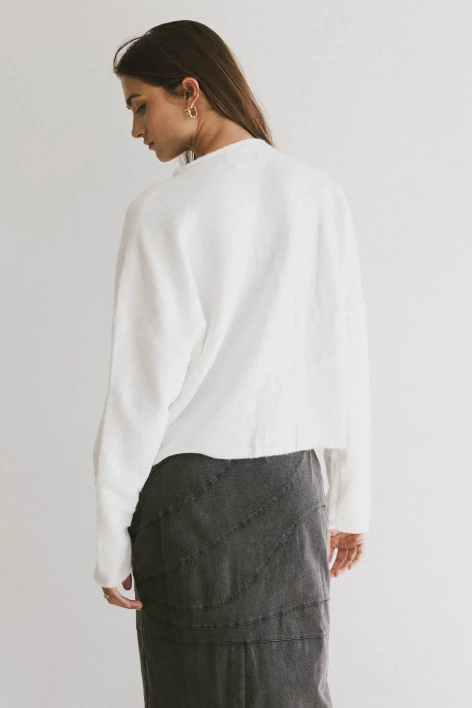 Maci Cardigan in White