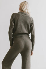 Breck Knit Sweater in Olive