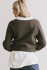 Serena Knit Sweater in Olive