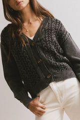 Lane Cable Knit Cardigan
