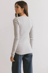 Ivanna Henley Top in Grey