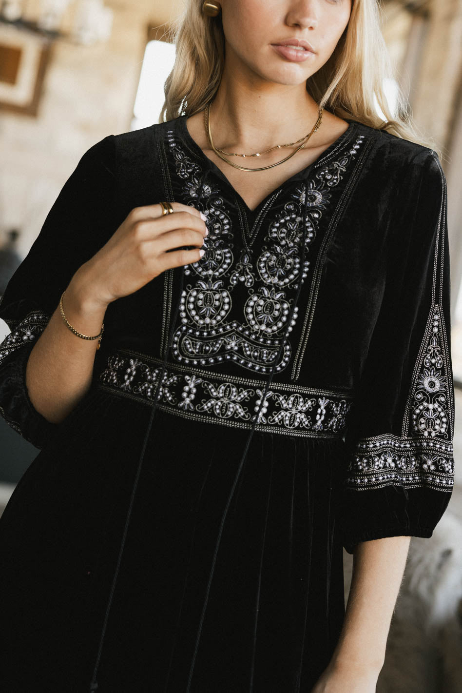 Alina Velvet Midi Dress