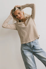 Casper Knit Top in Taupe