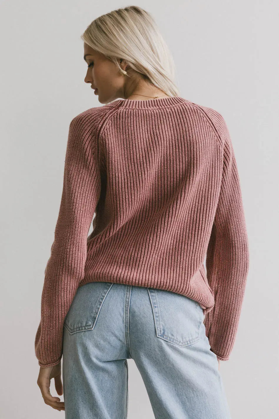 Aveline Knit Sweater in Red
