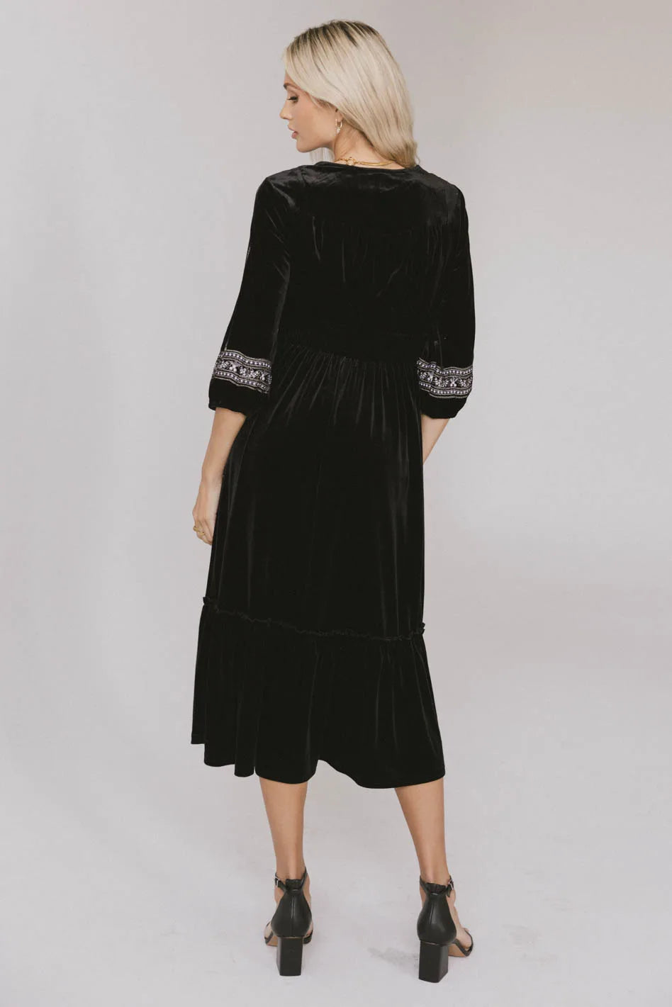 Alina Velvet Midi Dress