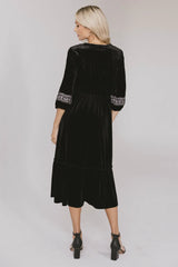 Alina Velvet Midi Dress